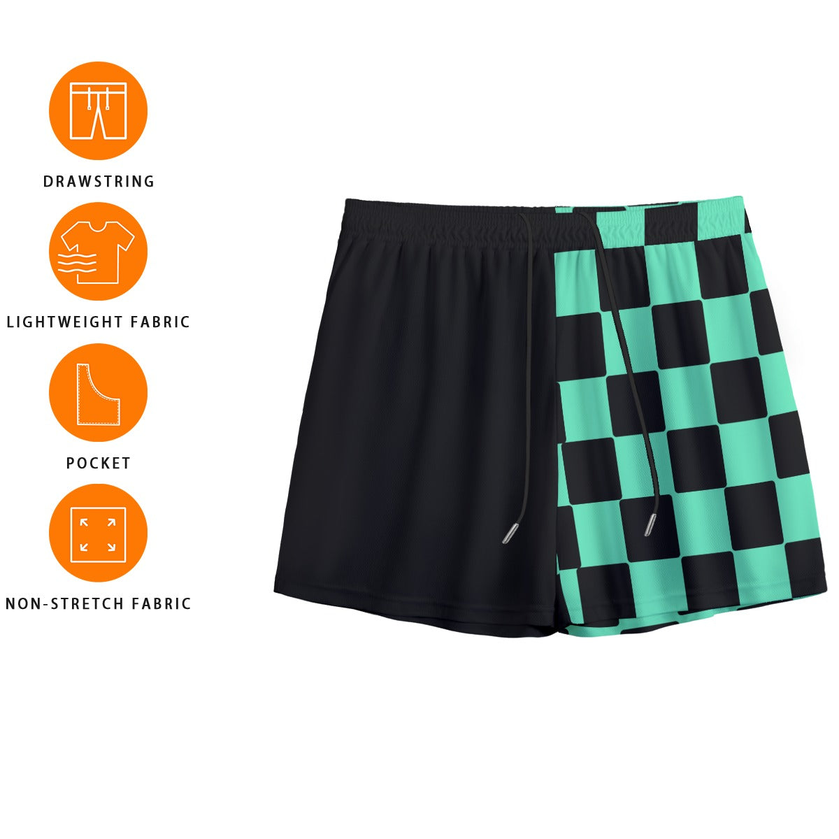 Kamado Checkered Mesh Shorts - Shinraii