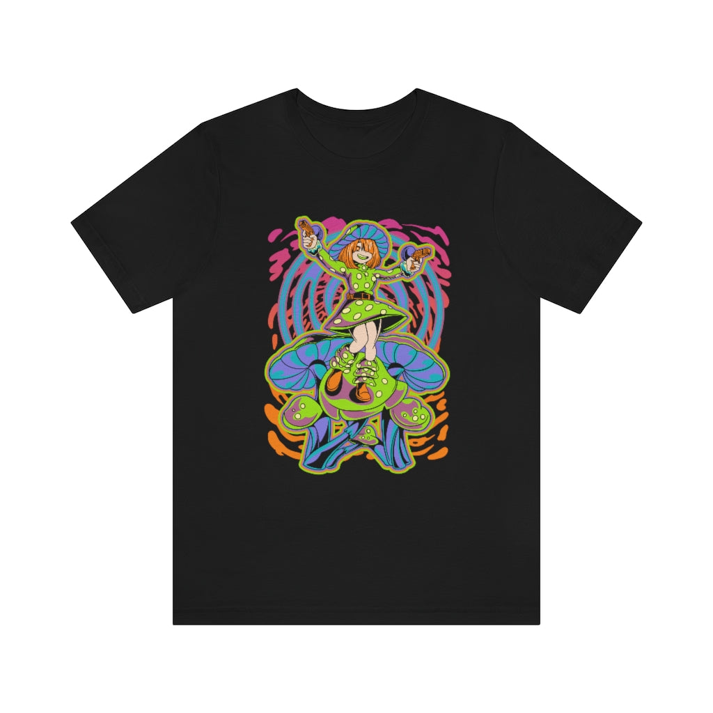 Trippy Mushroom Girl Tee - Shinrai