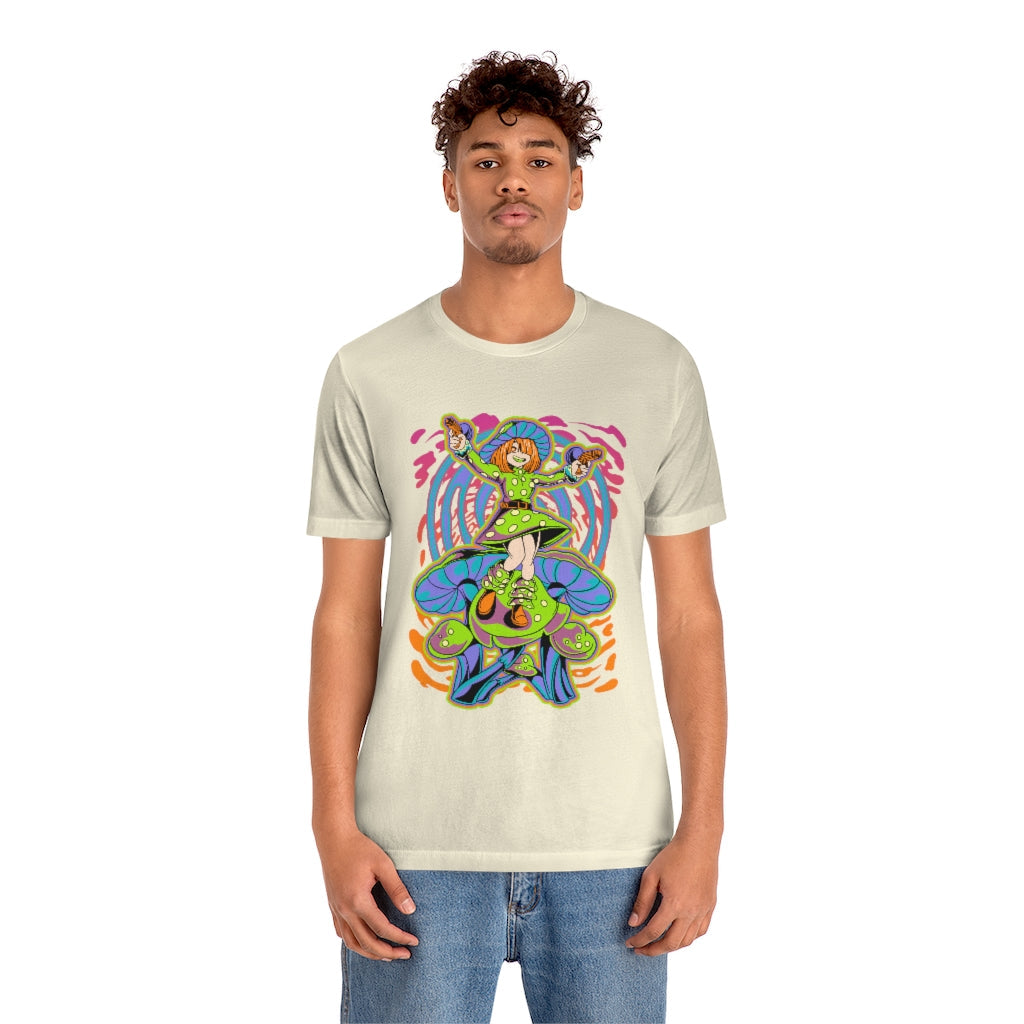Trippy Mushroom Girl Tee - Shinrai