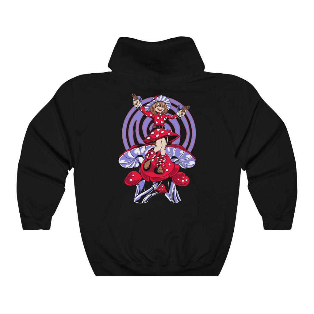 Mushroom Girl Embroidery Heavyweight Hoodie - Shinrai