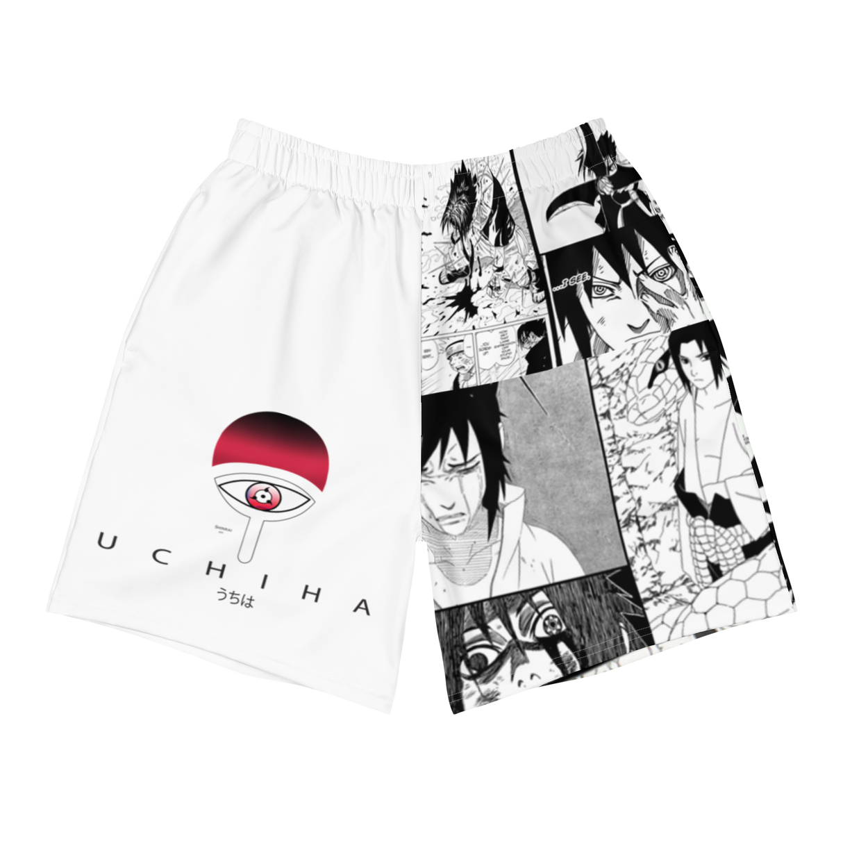 Sasuke Uchiha Manga Panel Board Shorts - Shinrai