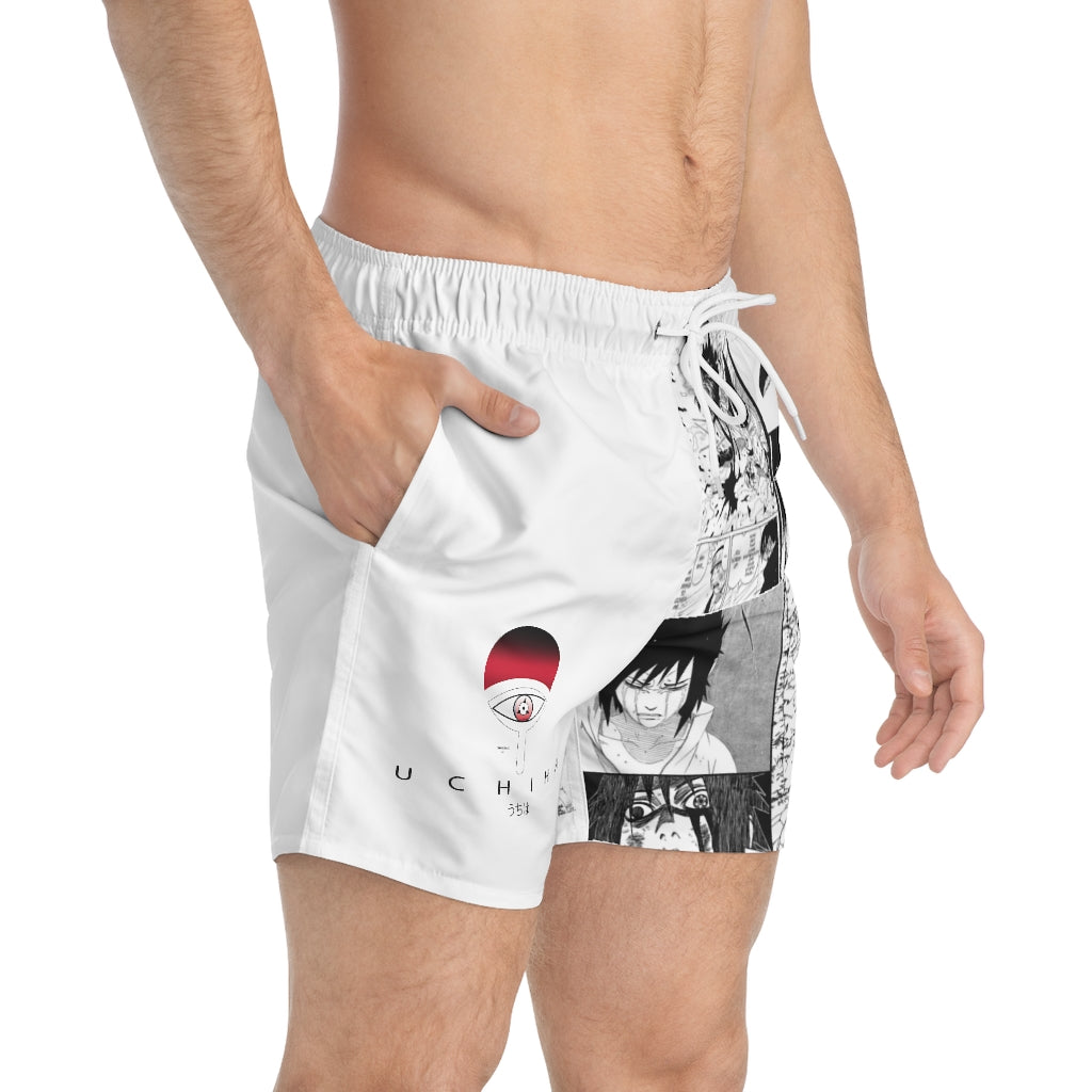 Sasuke Uchiha Manga Panel Board Shorts - Shinrai