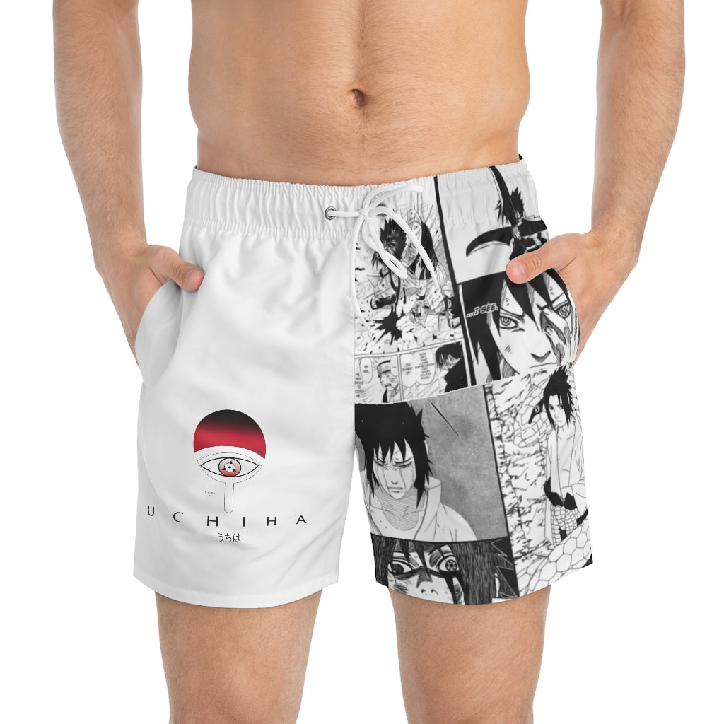 Sasuke Uchiha Manga Panel Board Shorts - Shinrai