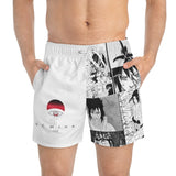 Sasuke Uchiha Manga Panel Board Shorts - Shinrai